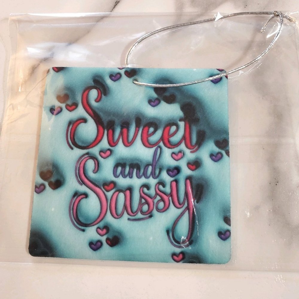 Sweet and Sassy Puffy Bubble Car Air Freshener